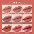 18 colores duradero brillo de labios mate nude mate desnudo